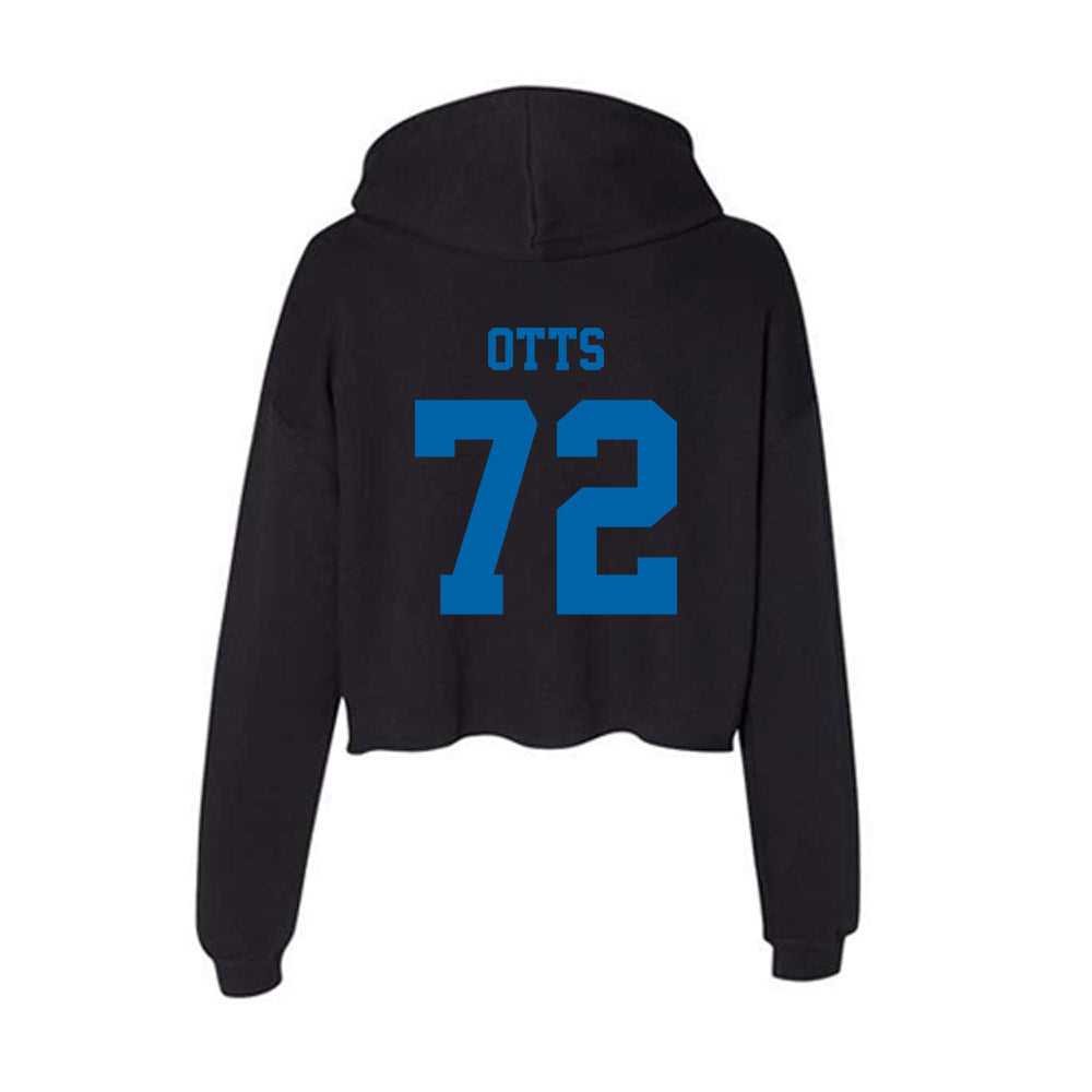 MTSU - NCAA Football : Jacob Otts - Women's Crop Fleece Hoodie-1