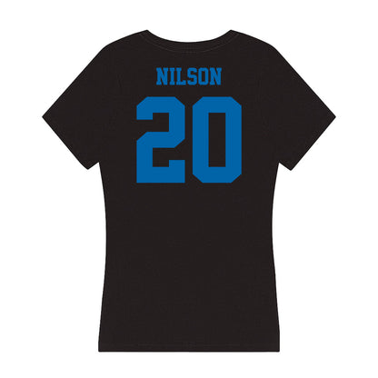 MTSU - NCAA Women's Volleyball : Emma Nilson - Women's V-Neck T-Shirt-1