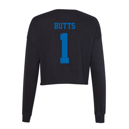 MTSU - NCAA Women's Soccer : Calais Butts - Women's Cropped Crew Fleece-1