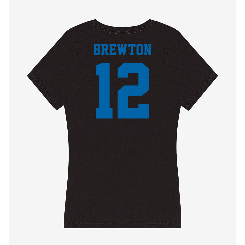 MTSU - NCAA Football : Brian Brewton - Women's V-Neck T-Shirt-1