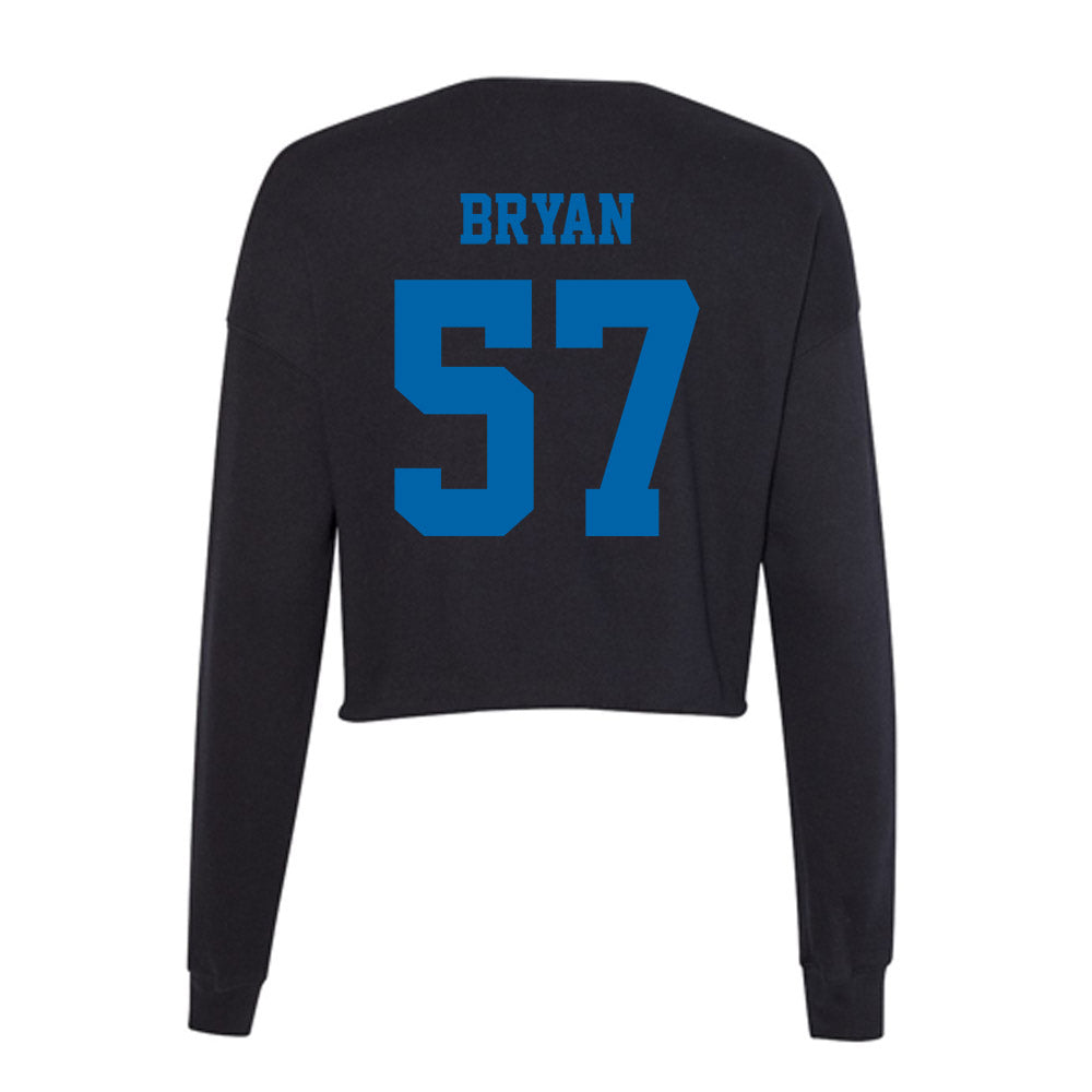 MTSU - NCAA Football : Bo Bryan - Women's Cropped Crew Fleece-1