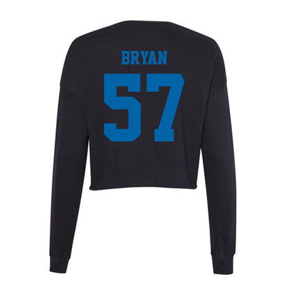 MTSU - NCAA Football : Bo Bryan - Women's Cropped Crew Fleece-1