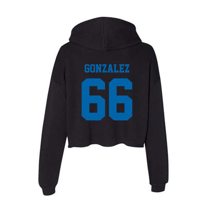 MTSU - NCAA Football : Daniel Gonzalez - Women's Crop Fleece Hoodie-1