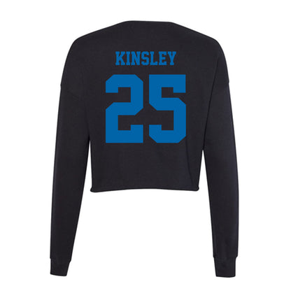 MTSU - NCAA Women's Soccer : Arianna Kinsley - Women's Cropped Crew Fleece-1