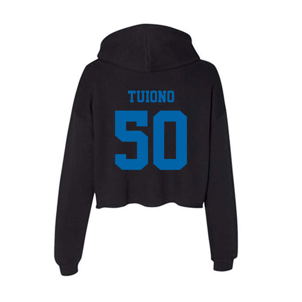 MTSU - NCAA Football : Ikani Tuiono - Women's Crop Fleece Hoodie-1