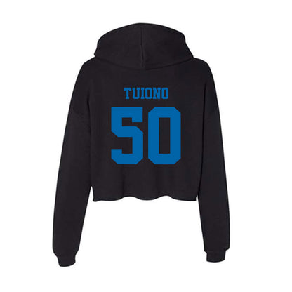 MTSU - NCAA Football : Ikani Tuiono - Women's Crop Fleece Hoodie-1