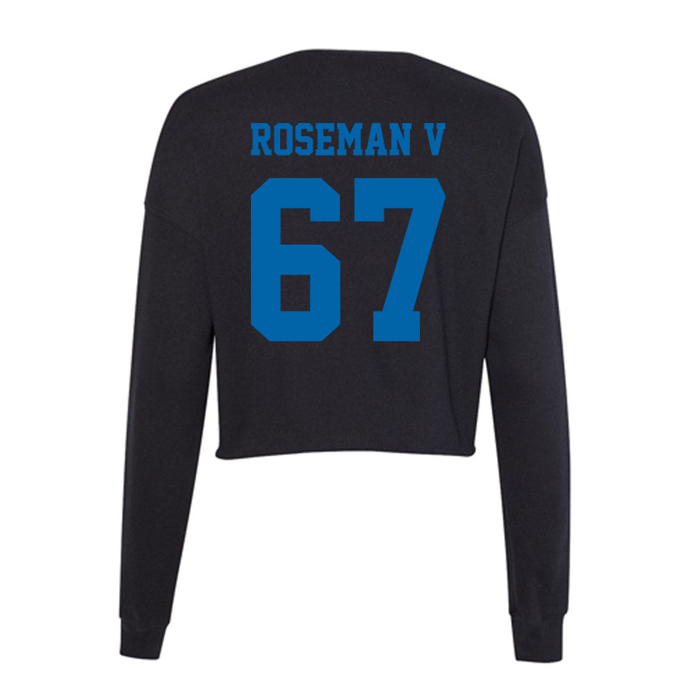 MTSU - NCAA Football : Archie Roseman V - Women's Cropped Crew Fleece-1