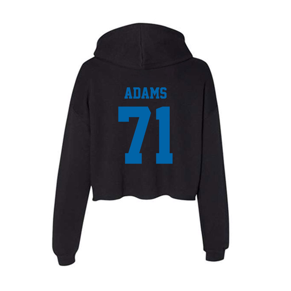 MTSU - NCAA Football : Ellis Adams - Women's Crop Fleece Hoodie-1