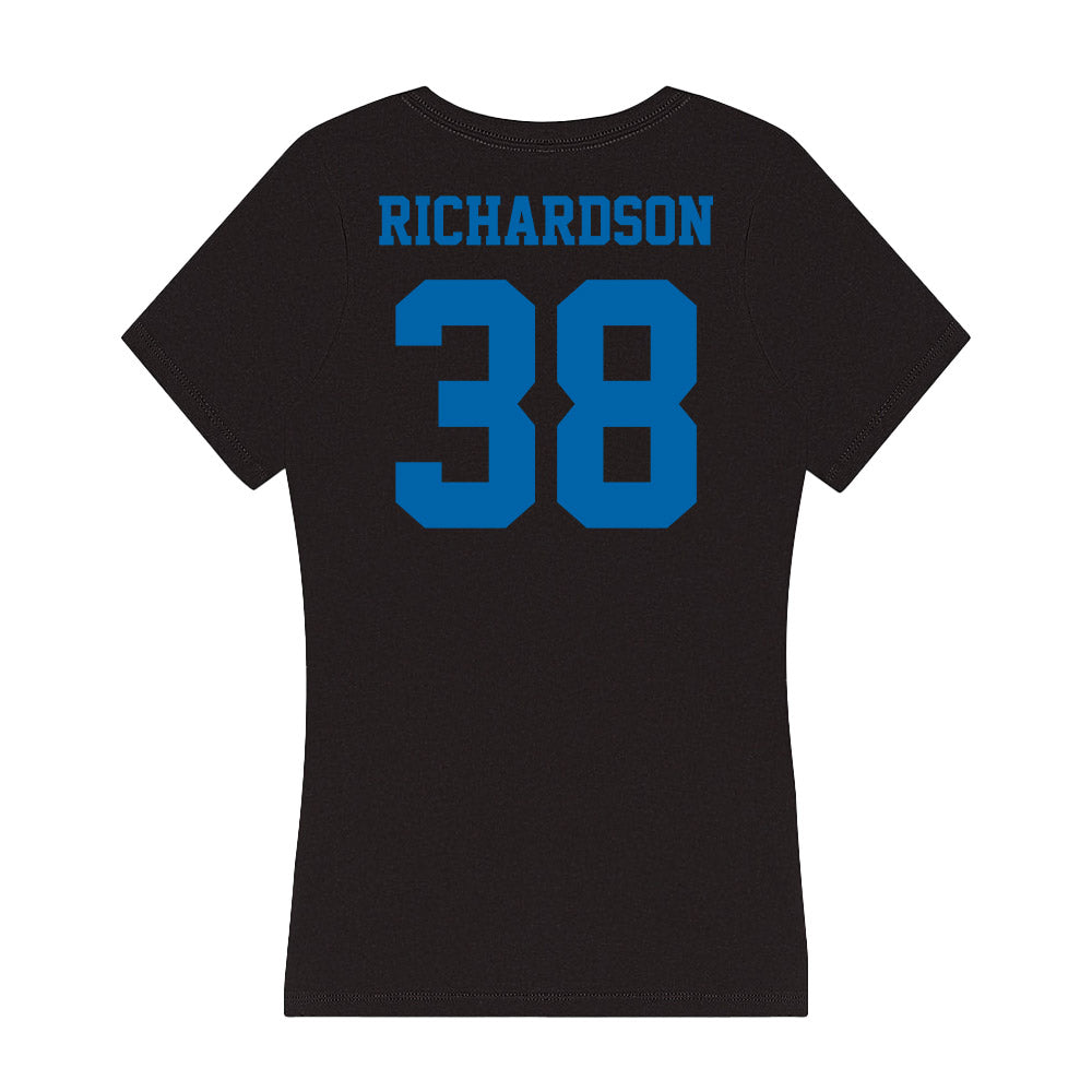 MTSU - NCAA Baseball : Drew R Richardson - Women's V-Neck T-Shirt-1