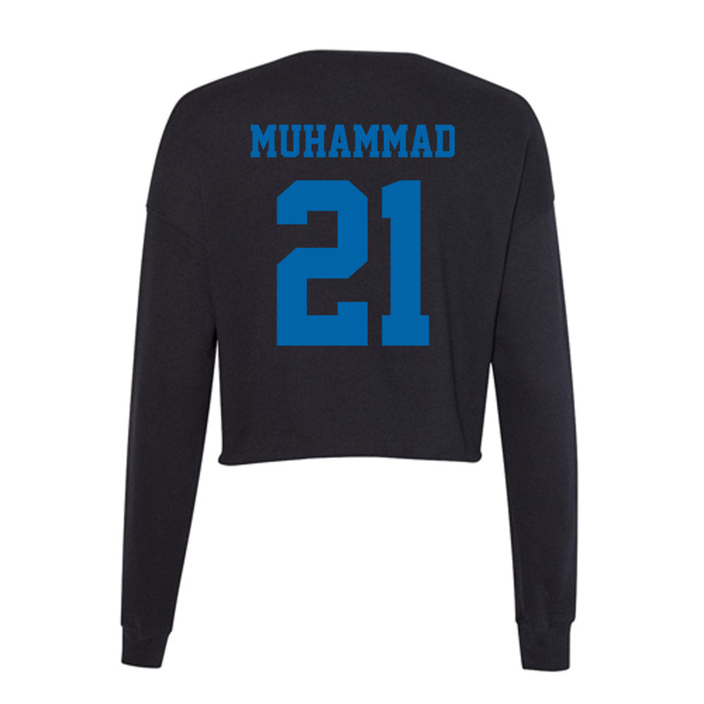 MTSU - NCAA Football : Abdul Muhammad - Women's Cropped Crew Fleece-1