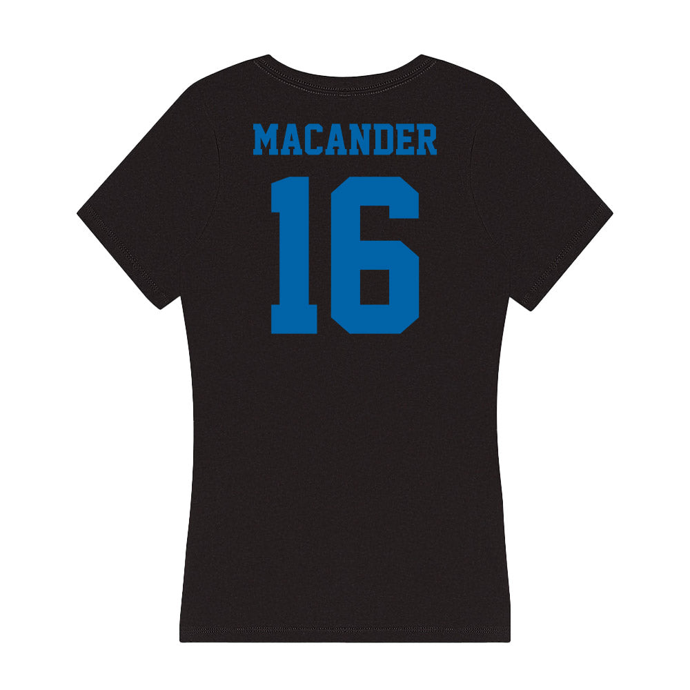 MTSU - NCAA Women's Volleyball : Caroline Macander - Women's V-Neck T-Shirt-1