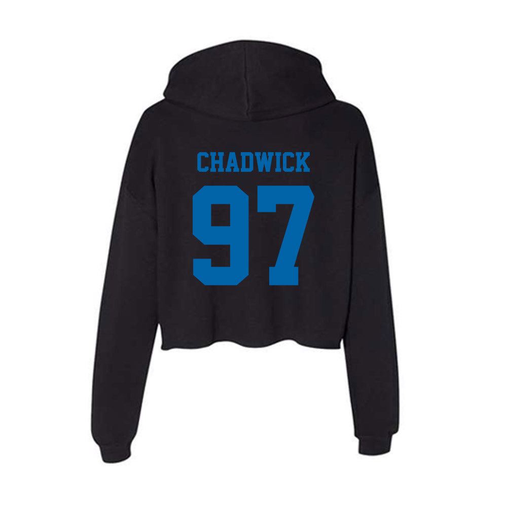 MTSU - NCAA Football : Grant Chadwick - Women's Crop Fleece Hoodie-1