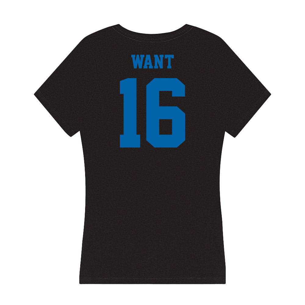 MTSU - NCAA Softball : Jana Want - Women's V-Neck T-Shirt-1