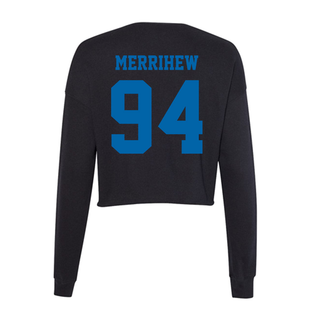 MTSU - NCAA Football : Ayden Merrihew - Women's Cropped Crew Fleece-1