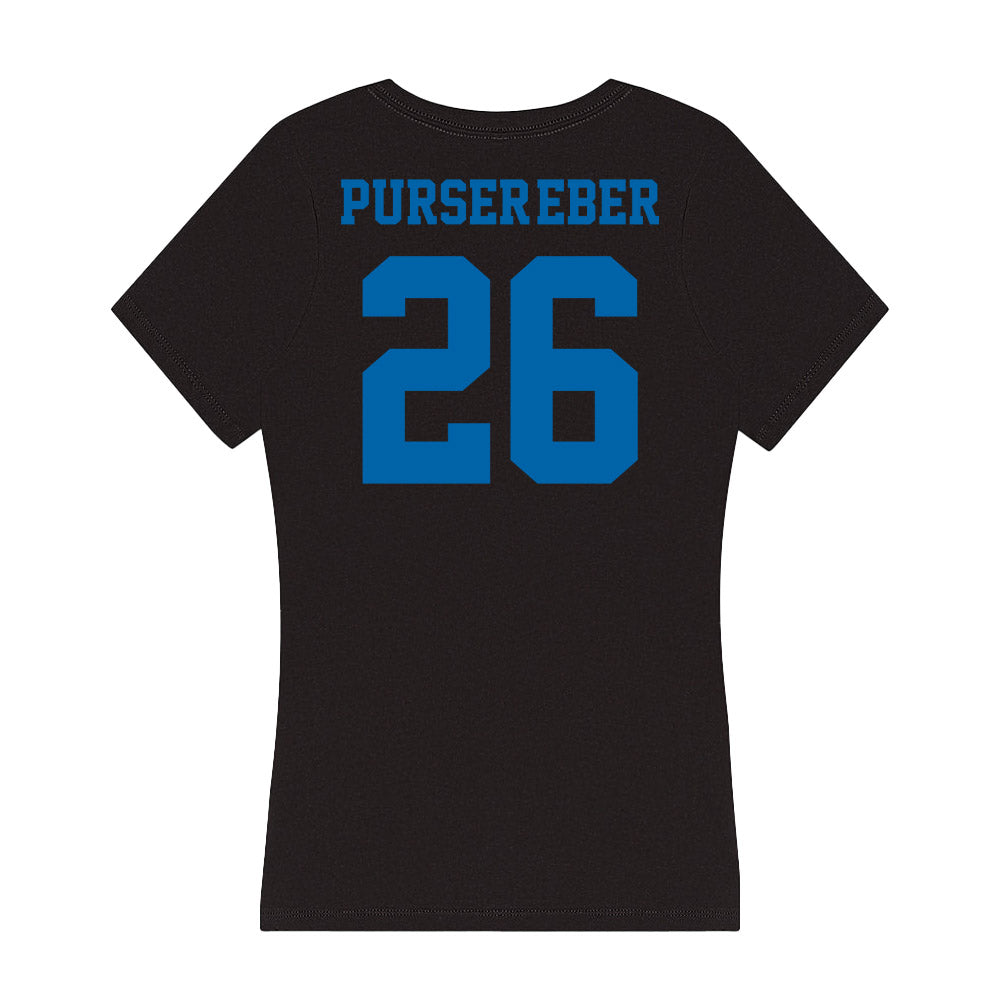 MTSU - NCAA Baseball : Braeden Purser-Eber - Women's V-Neck T-Shirt-1