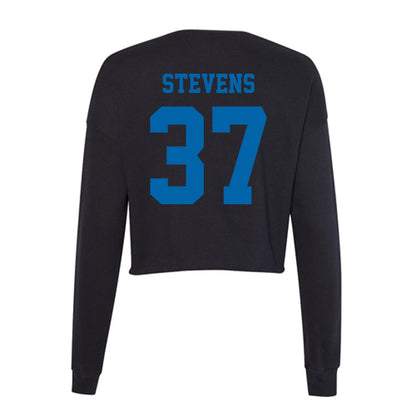 MTSU - NCAA Baseball : Jonathon Stevens - Women's Cropped Crew Fleece-1