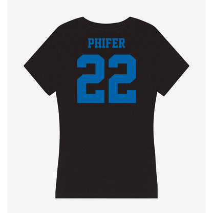 MTSU - NCAA Women's Basketball : Macie Phifer - Women's V-Neck T-Shirt-1