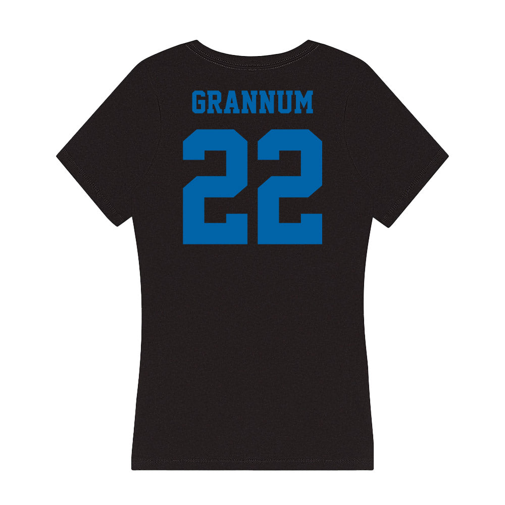 MTSU - NCAA Women's Basketball : Jada Grannum - Women's V-Neck T-Shirt-1