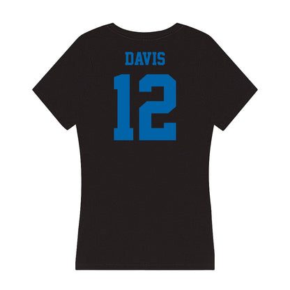 MTSU - NCAA Football : Jalen Davis - Women's V-Neck T-Shirt-1