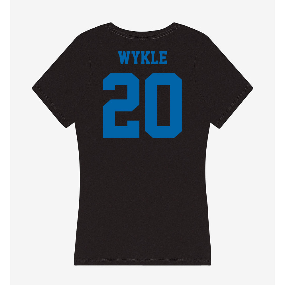 MTSU - NCAA Men's Basketball : Savon Wykle - Women's V-Neck T-Shirt-1