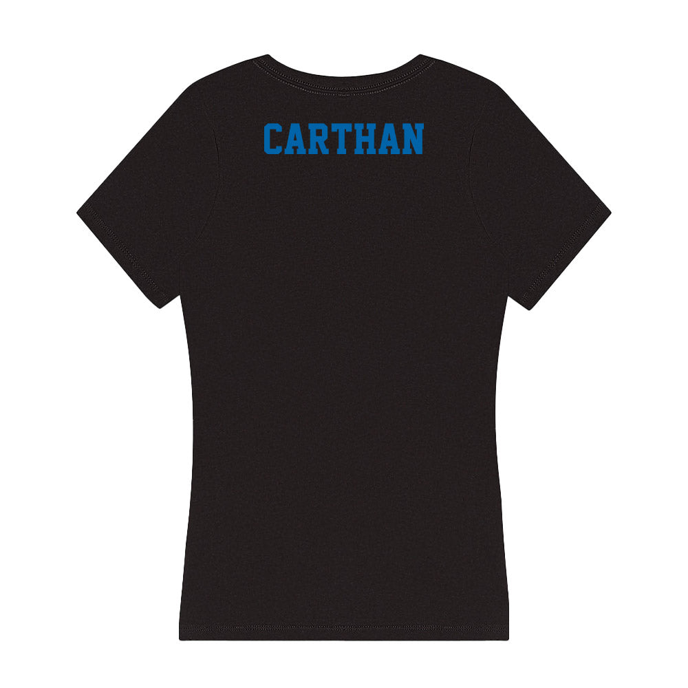 MTSU - NCAA Women's Track & Field : Miya Carthan - Women's V-Neck T-Shirt-1