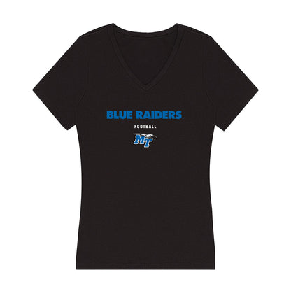 MTSU - NCAA Football : Da'Shawn Elder - Women's V-Neck T-Shirt-0