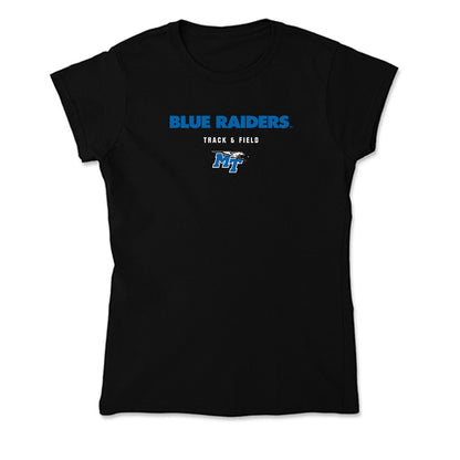 MTSU - NCAA Men's Track & Field : DeVaun Butler - Soft Style Women’s T-Shirt-0