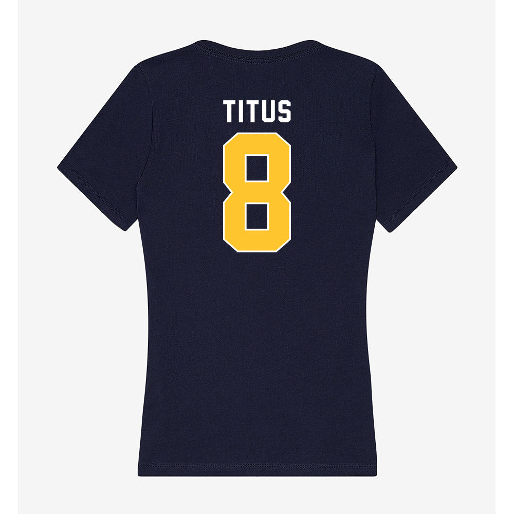 Murray State - NCAA Women's Volleyball : Katie Titus - Women's V-Neck T-Shirt-1
