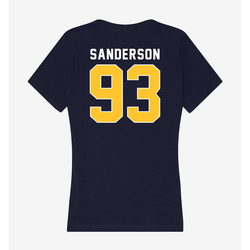 Murray State - NCAA Football : CJ Sanderson - Women's V-Neck T-Shirt-1