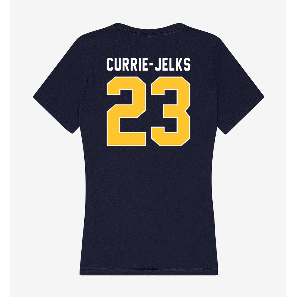 Murray State - NCAA Women's Basketball : Sharnecce Currie-Jelks - Women's V-Neck T-Shirt-1