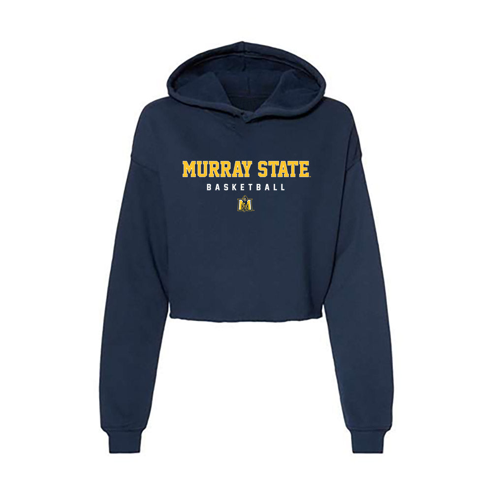 Murray State - NCAA Men's Basketball : Mason Shubert - Women's Crop Fleece Hoodie-0