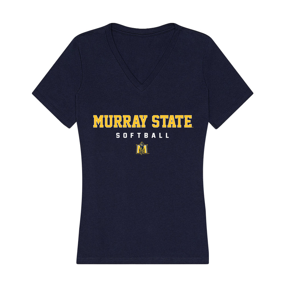 Murray State - NCAA Softball : Taylor Franzen - Women's V-Neck T-Shirt-0