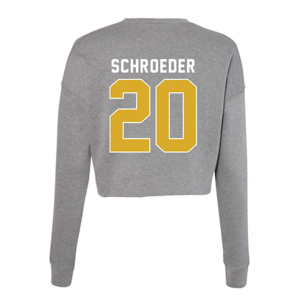 PFW - NCAA Baseball : Augusto Schroeder - Women's Cropped Crew Fleece-1