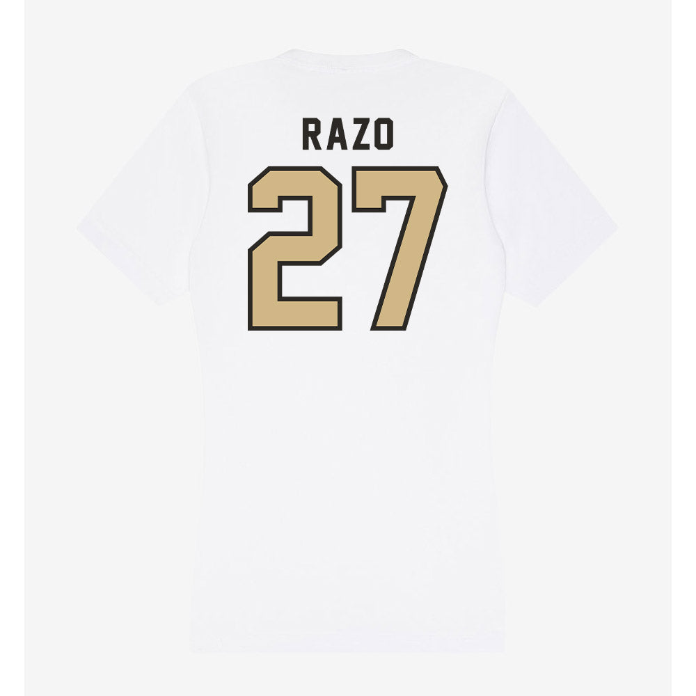 PFW - NCAA Men's Soccer : Brandon Razo - Women's V-Neck T-Shirt-1