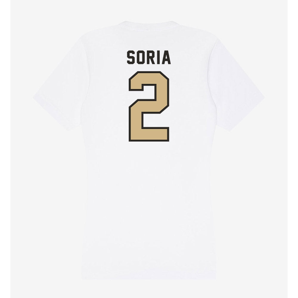 PFW - NCAA Men's Soccer : Marcos Soria - Women's V-Neck T-Shirt-1