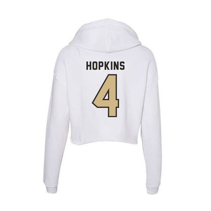 PFW - NCAA Men's Volleyball : Hunter Hopkins - Women's Crop Fleece Hoodie-1