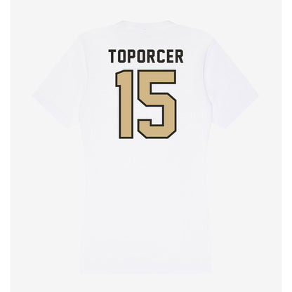 PFW - NCAA Women's Soccer : Maci Toporcer - Women's V-Neck T-Shirt-1