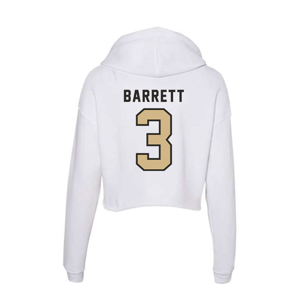 PFW - NCAA Women's Volleyball : Becky Barrett - Women's Crop Fleece Hoodie-1
