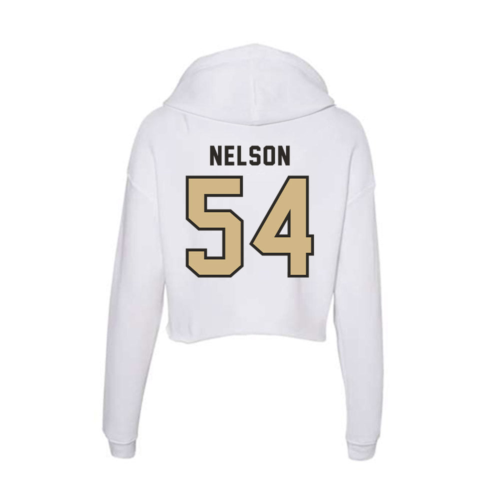 PFW - NCAA Women's Basketball : Alana Nelson - Women's Crop Fleece Hoodie-1