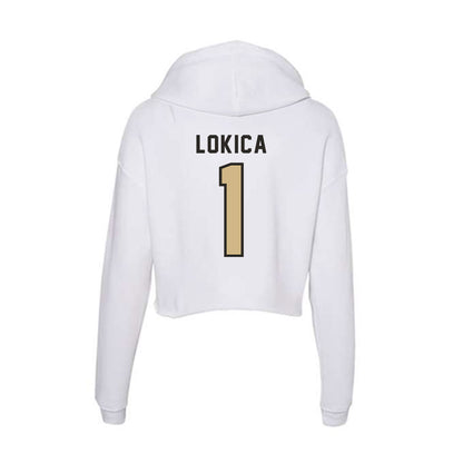 PFW - NCAA Women's Basketball : Nika Lokica - Women's Crop Fleece Hoodie-1