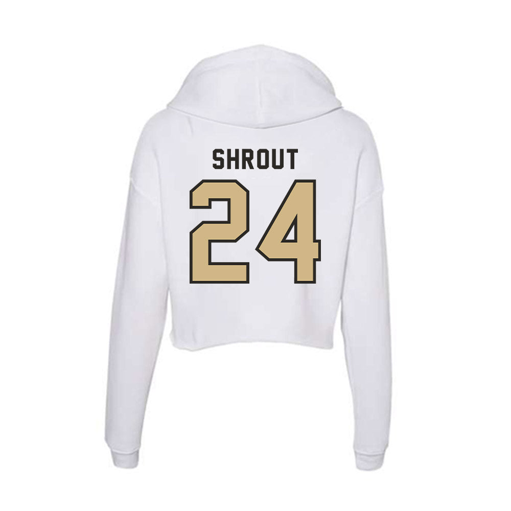 PFW - NCAA Men's Basketball : Mason Shrout - Women's Crop Fleece Hoodie-1