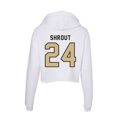 PFW - NCAA Men's Basketball : Mason Shrout - Women's Crop Fleece Hoodie-1