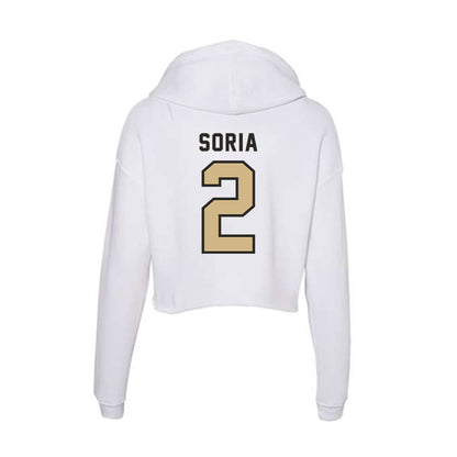 PFW - NCAA Men's Soccer : Marcos Soria - Women's Crop Fleece Hoodie-1
