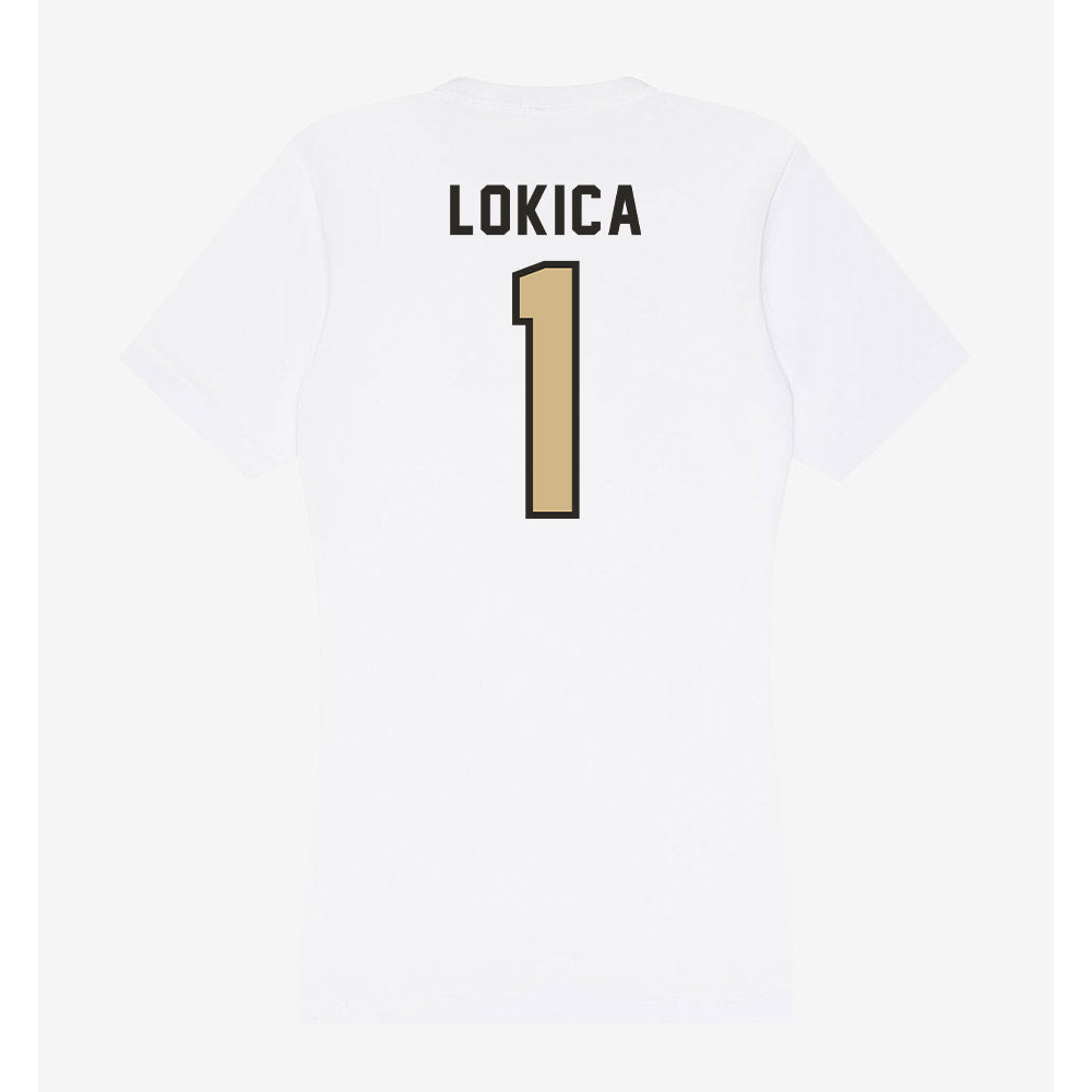 PFW - NCAA Women's Basketball : Nika Lokica - Women's V-Neck T-Shirt-1