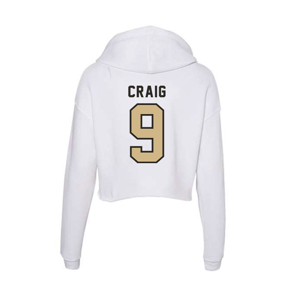 PFW - NCAA Men's Basketball : Deandre Craig - Women's Crop Fleece Hoodie-1