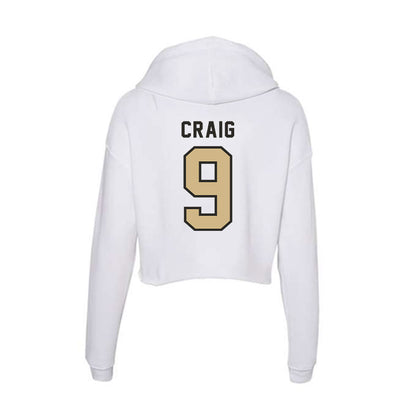 PFW - NCAA Men's Basketball : Deandre Craig - Women's Crop Fleece Hoodie-1
