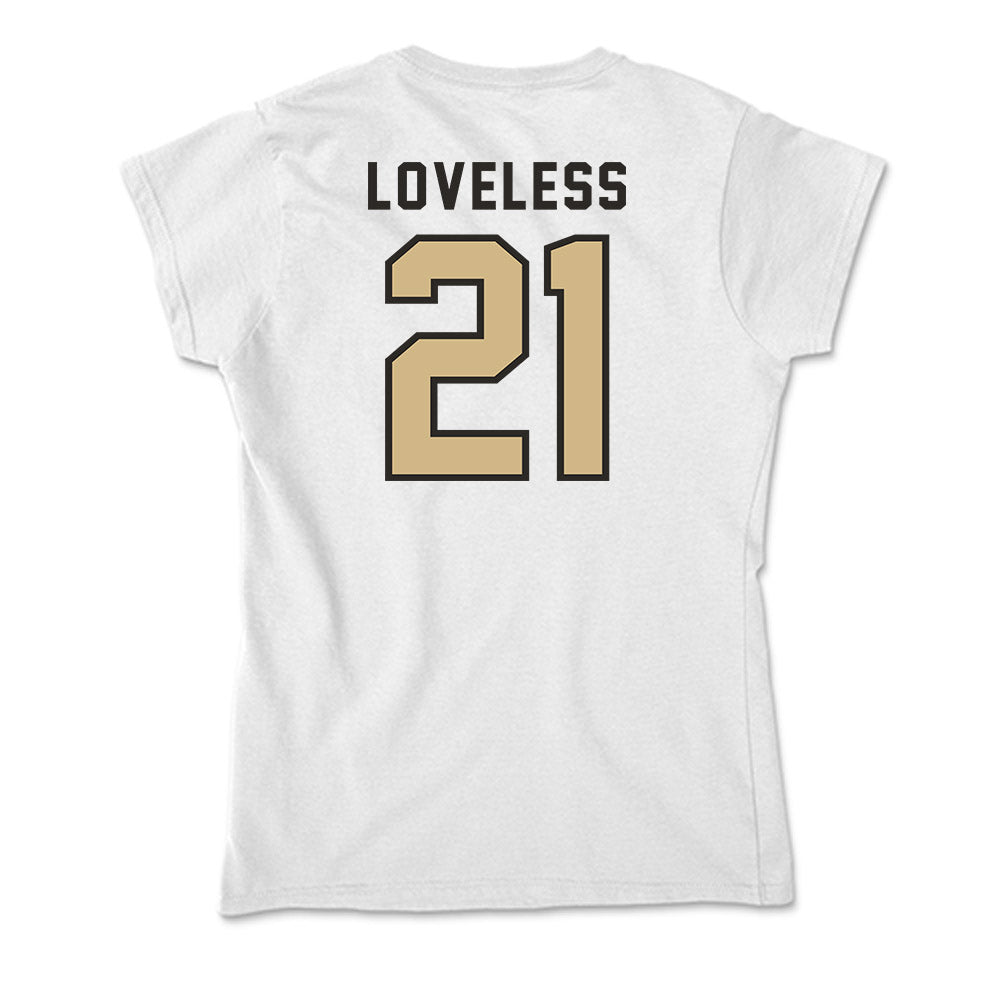 PFW - NCAA Women's Soccer : Bethany Loveless - Soft Style Women’s T-Shirt-1