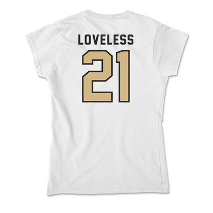 PFW - NCAA Women's Soccer : Bethany Loveless - Soft Style Women’s T-Shirt-1