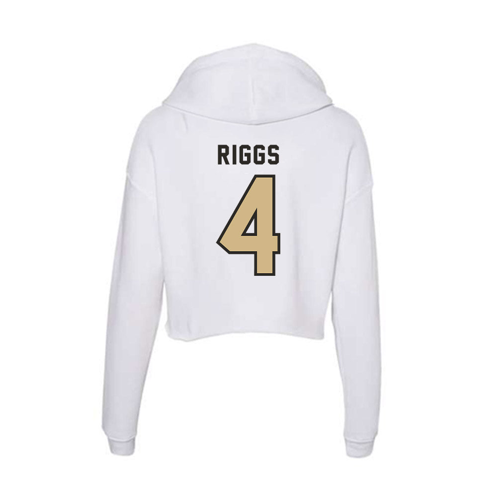 PFW - NCAA Women's Basketball : Ella Riggs - Women's Crop Fleece Hoodie-1