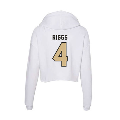 PFW - NCAA Women's Basketball : Ella Riggs - Women's Crop Fleece Hoodie-1